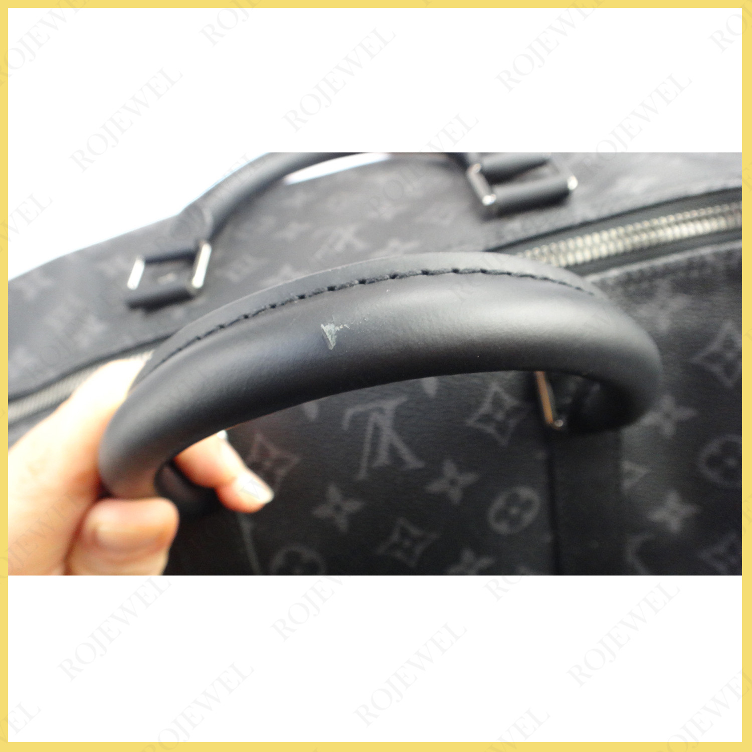路易威登（LV）包包手柄補(bǔ)傷補(bǔ)色前后對比