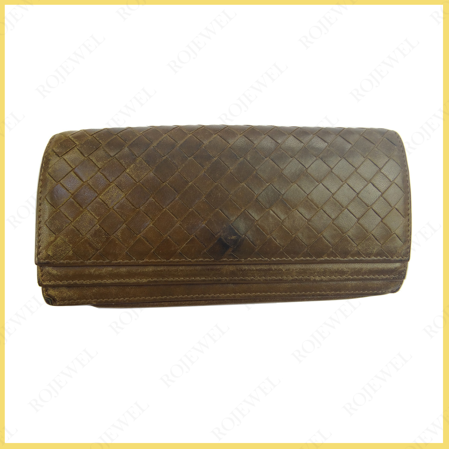 葆蝶家（Bottega Veneta）錢夾清潔補色前后對比