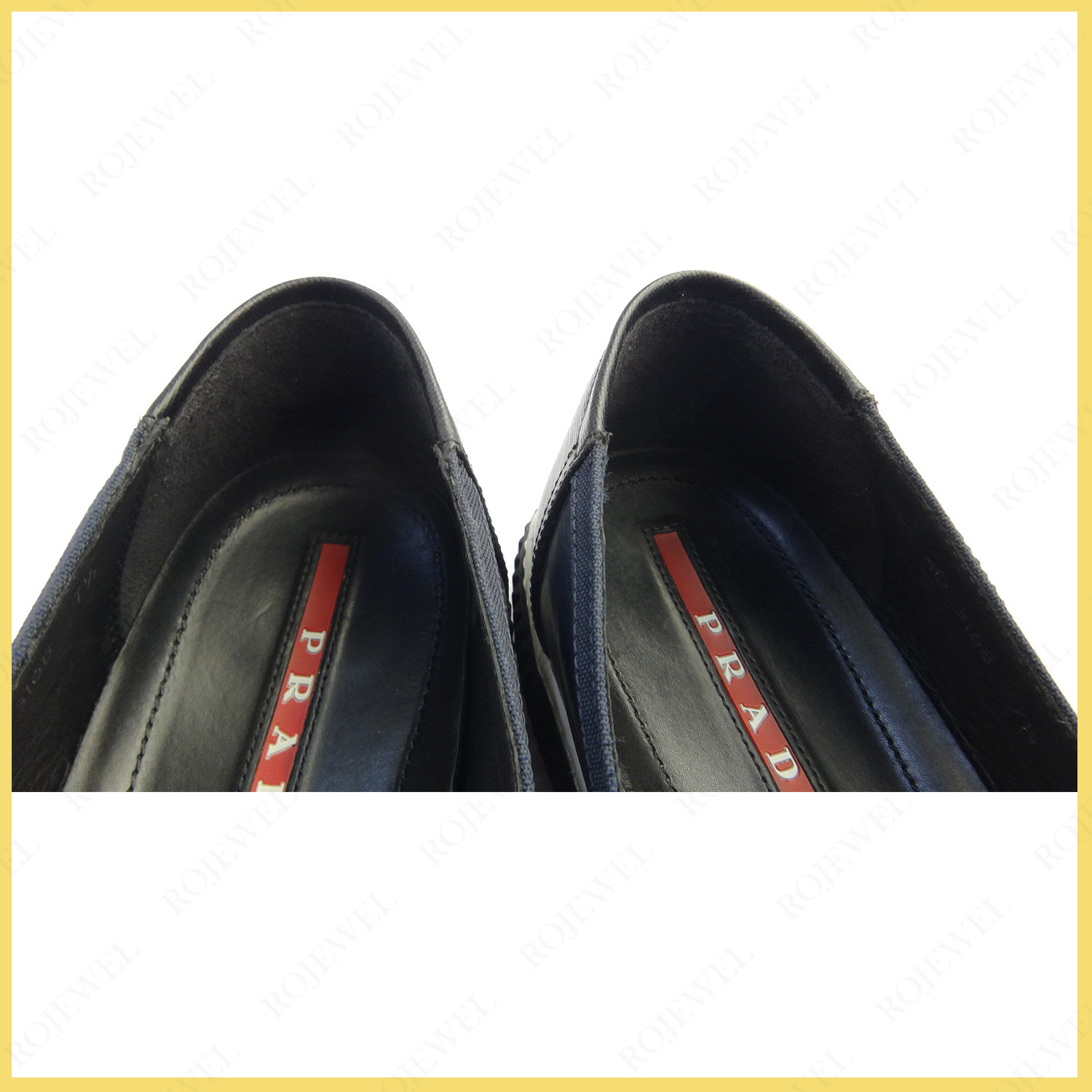 普拉達(dá)（Prada）鞋口后跟覆蓋開裂前后對比