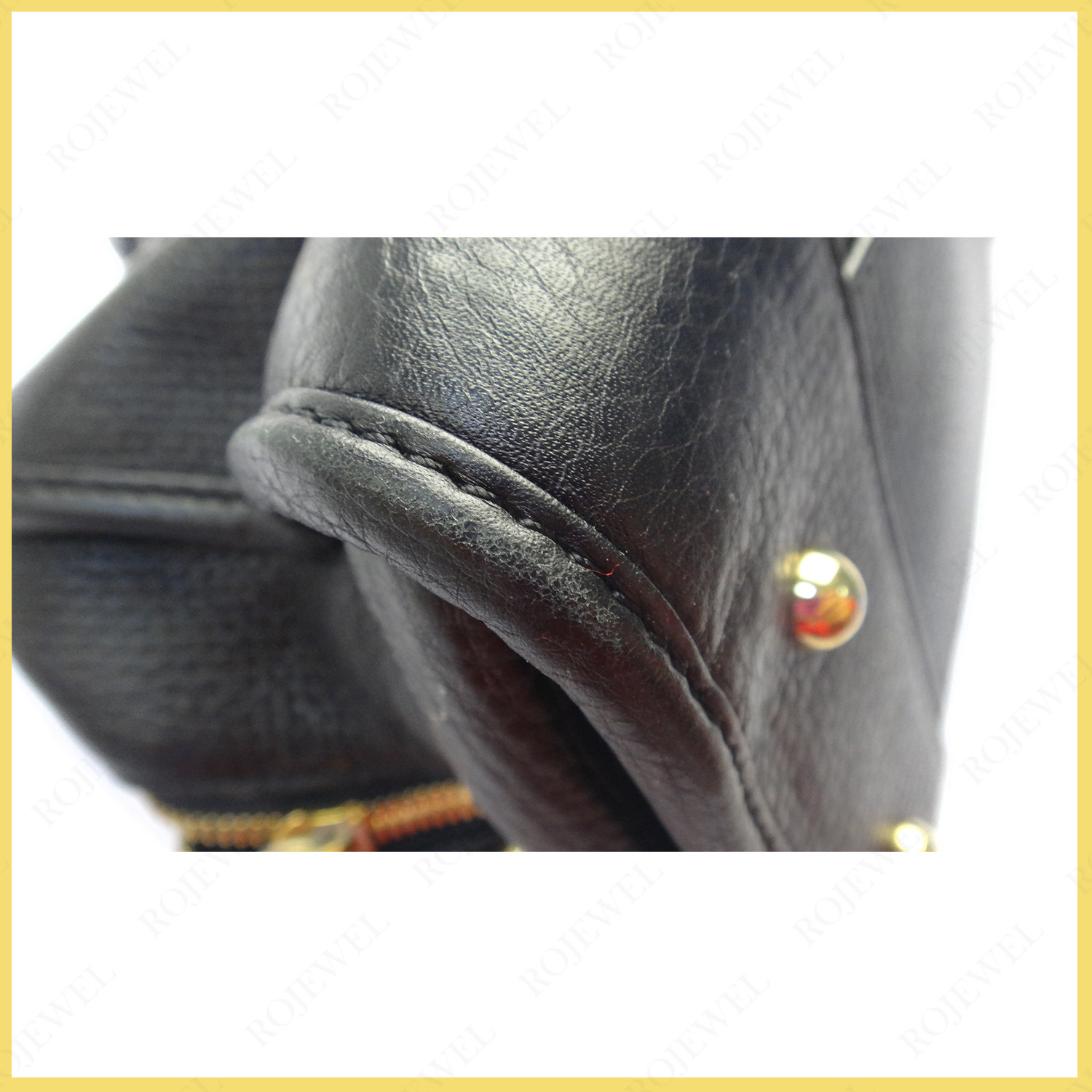 羅意威（Loewe）包包清潔補(bǔ)色前后對(duì)比