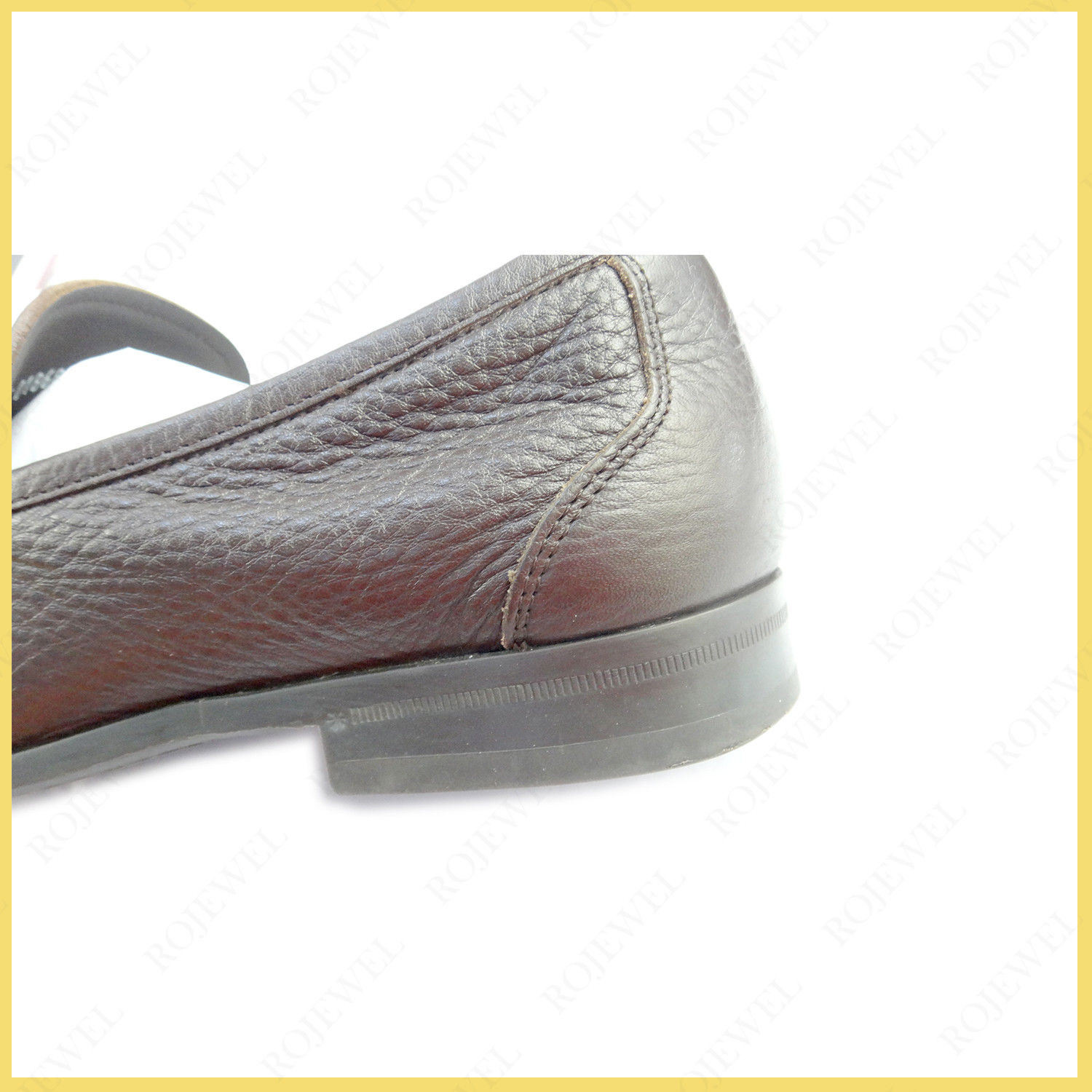 菲拉格慕（Ferragamo）鞋子后跟粘合加固前后對比